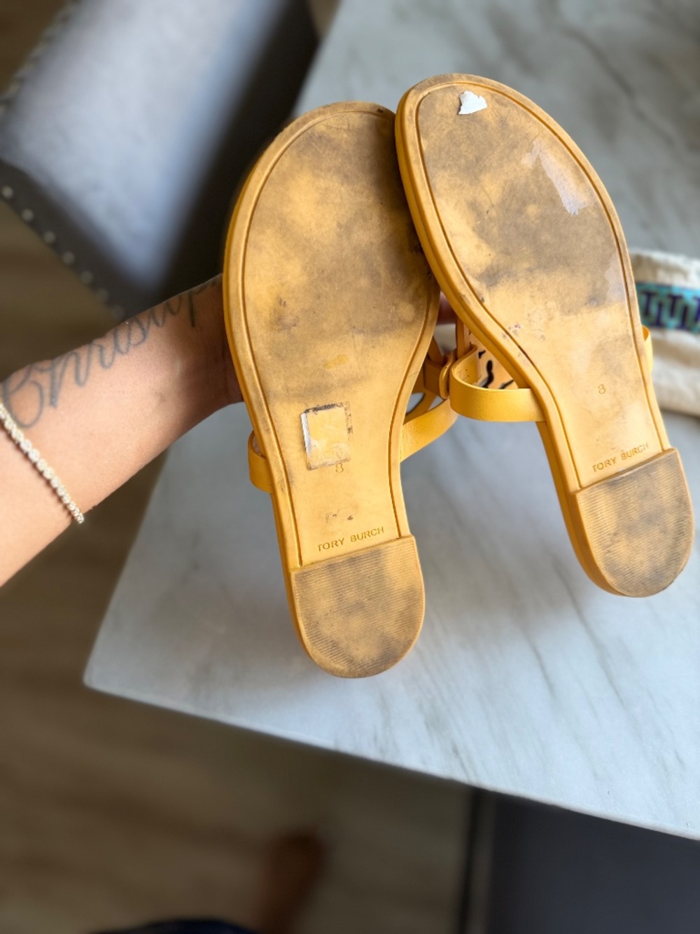 Authentic Tory Burch sandal size 8 women’s - Picture 9 of 10